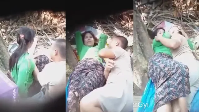အလုပ်မသွားပဲ မောင်လေးနဲ့အပင်အောက်မှာတစ်ကြောင်းဆွဲတဲ့မမကြီး အောကား