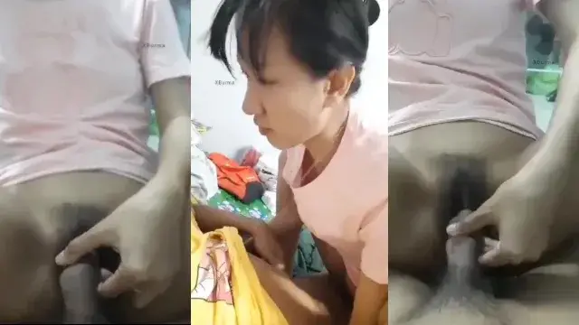 ဆော်ကြီးက လီးကို ကိုယ်တိုင်အဖုတ်ထဲထည့်ပြီးကြမ်းနေတာ မြန်မာအောကား